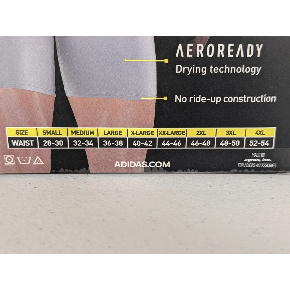 Adidas Performance Underwear Boxer Briefs Men's US Size XXL Quick Dry Fabric 3pk